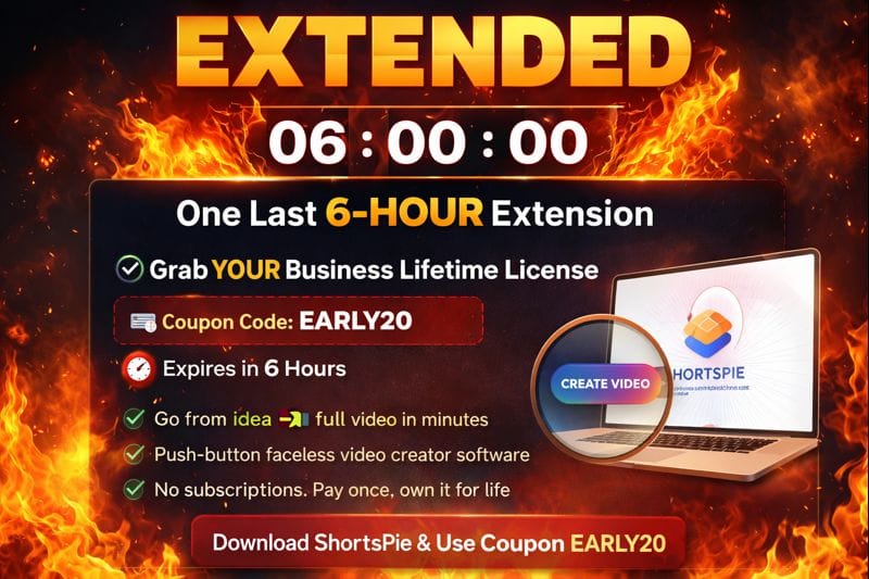 ShortsPie Is On Fire → 💳 EARLY20 Coupon Ends Soon!