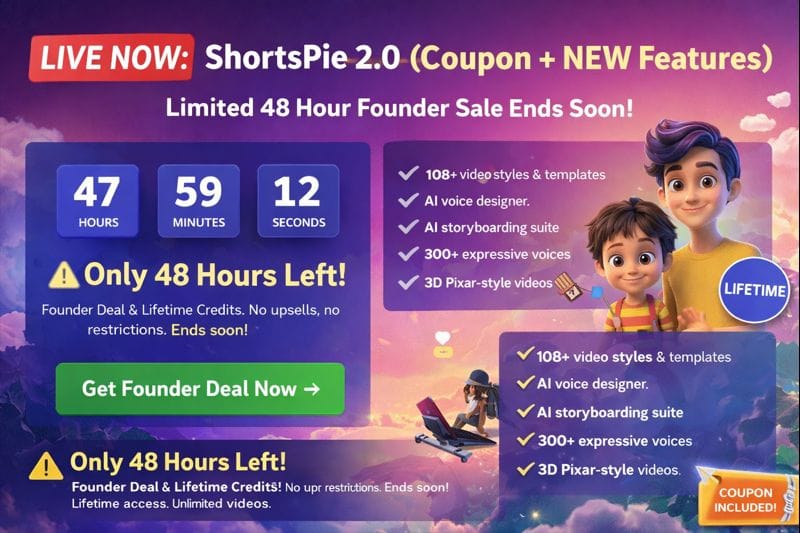 ⭕ LIVE NOW: ShortsPie 2.0 (Coupon + NEW Features)