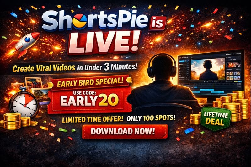 🚨 It’s GO TIME → ShortsPie is LIVE!