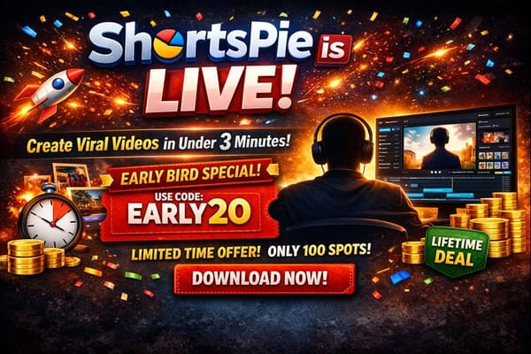 🚨 It’s GO TIME → ShortsPie is LIVE!