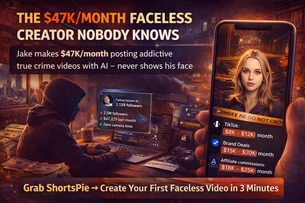 This guy made $47K last month (never showed his face once)